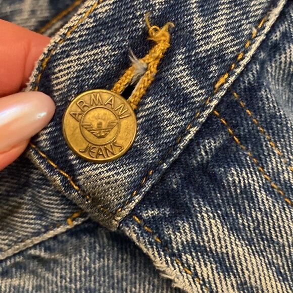 Armani Jeans Blue Straight-Leg Denim, 34x32 - Picture 3 of 8